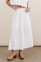 Bridget Embroidered Midi Skirt - FINAL SALE