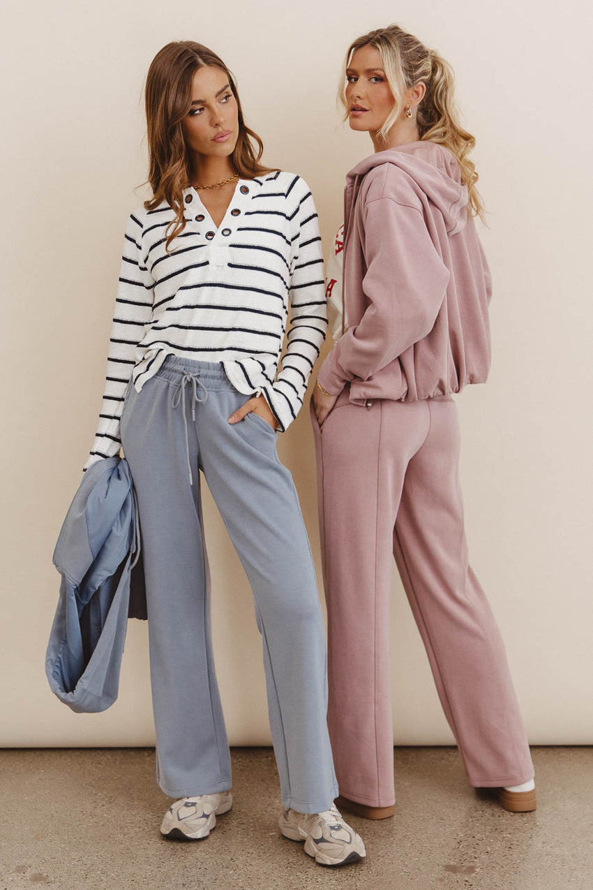 Balance Wide Leg Pants in Blue - FINAL SALE