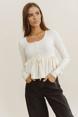 Jessy Peplum Top - FINAL SALE