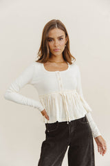 Jessy Peplum Top - FINAL SALE