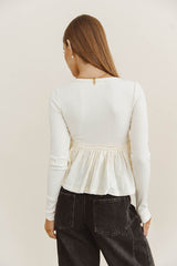Jessy Peplum Top - FINAL SALE