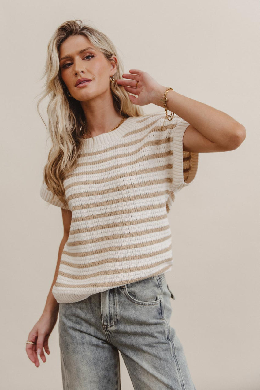 Marcel Knit Sweater in Khaki - FINAL SALE