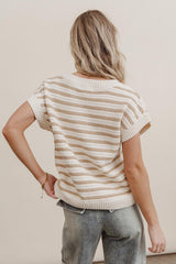 Marcel Knit Sweater in Khaki - FINAL SALE