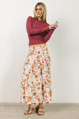 Moss Floral Midi Skirt - FINAL SALE