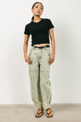 Tillie Reverse Seam Top in Black - FINAL SALE