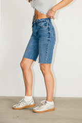 Marlene Denim Shorts in Medium Wash - FINAL SALE