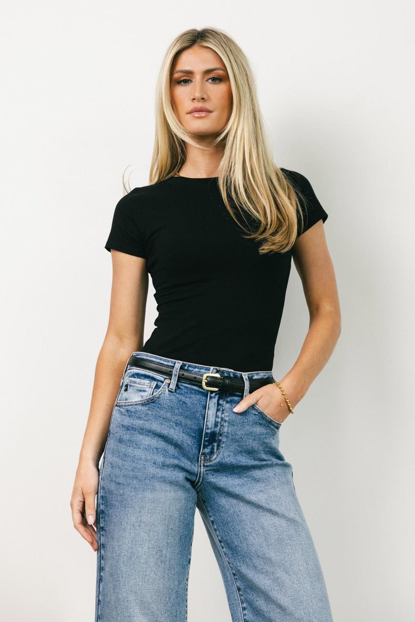 Joey Basic Top in Black - FINAL SALE