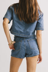 Rhia Denim Mini Skort - FINAL SALE