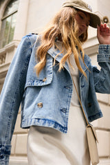 Jones Cropped Trench - FINAL SALE