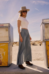 Milla Striped Wide Leg Jeans - FINAL SALE