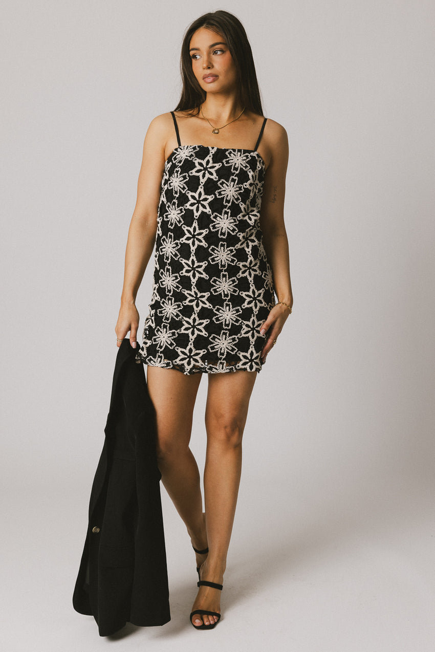 Cory Embroidered Mini Dress - FINAL SALE