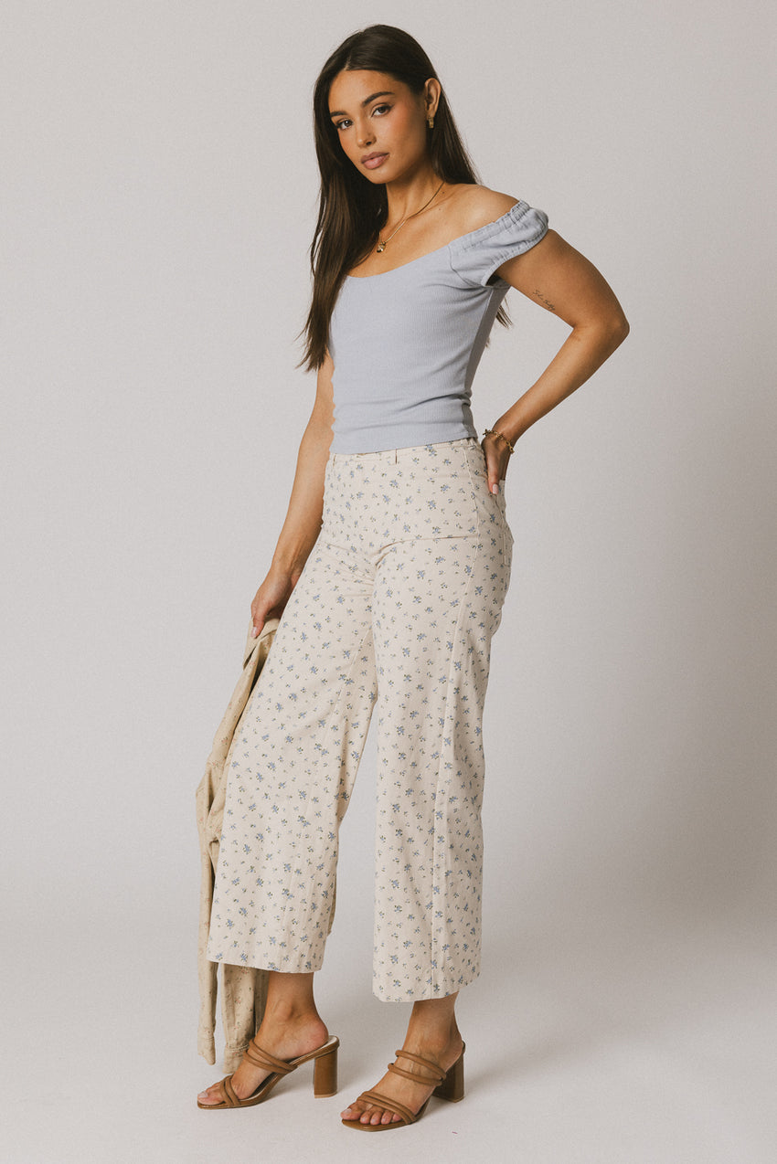 Megan Wide Leg Floral Pants - FINAL SALE