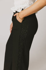 Karie Crochet Pants in Black - FINAL SALE