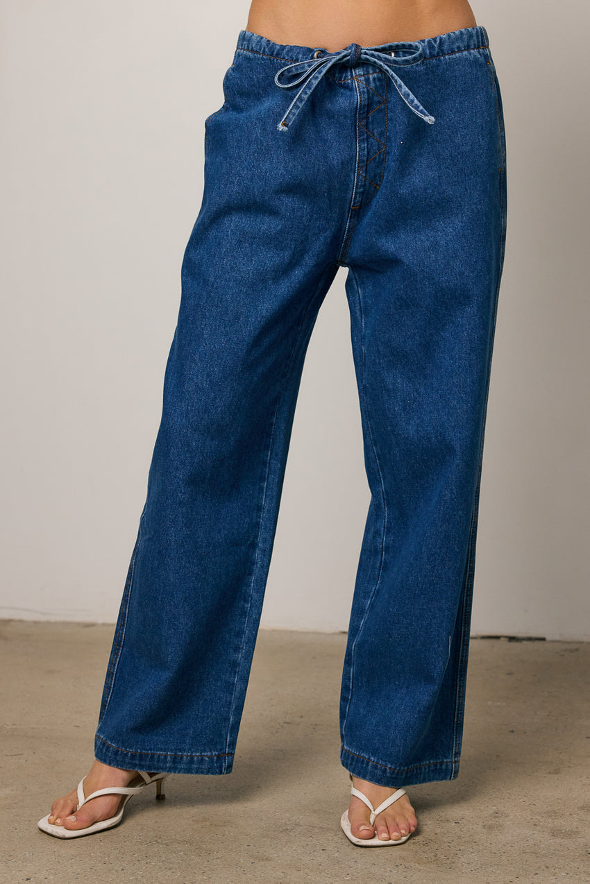 Lena Oversized Denim Pants - FINAL SALE