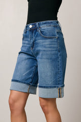 Gianna Cuffed Bermuda Shorts - FINAL SALE