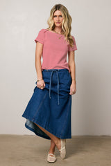 Favor Striped Tee in Red - FINAL SALE