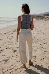 Lisette Barrel Jeans in Cream - FINAL SALE