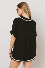 Kiana Embroidered Button Up - FINAL SALE
