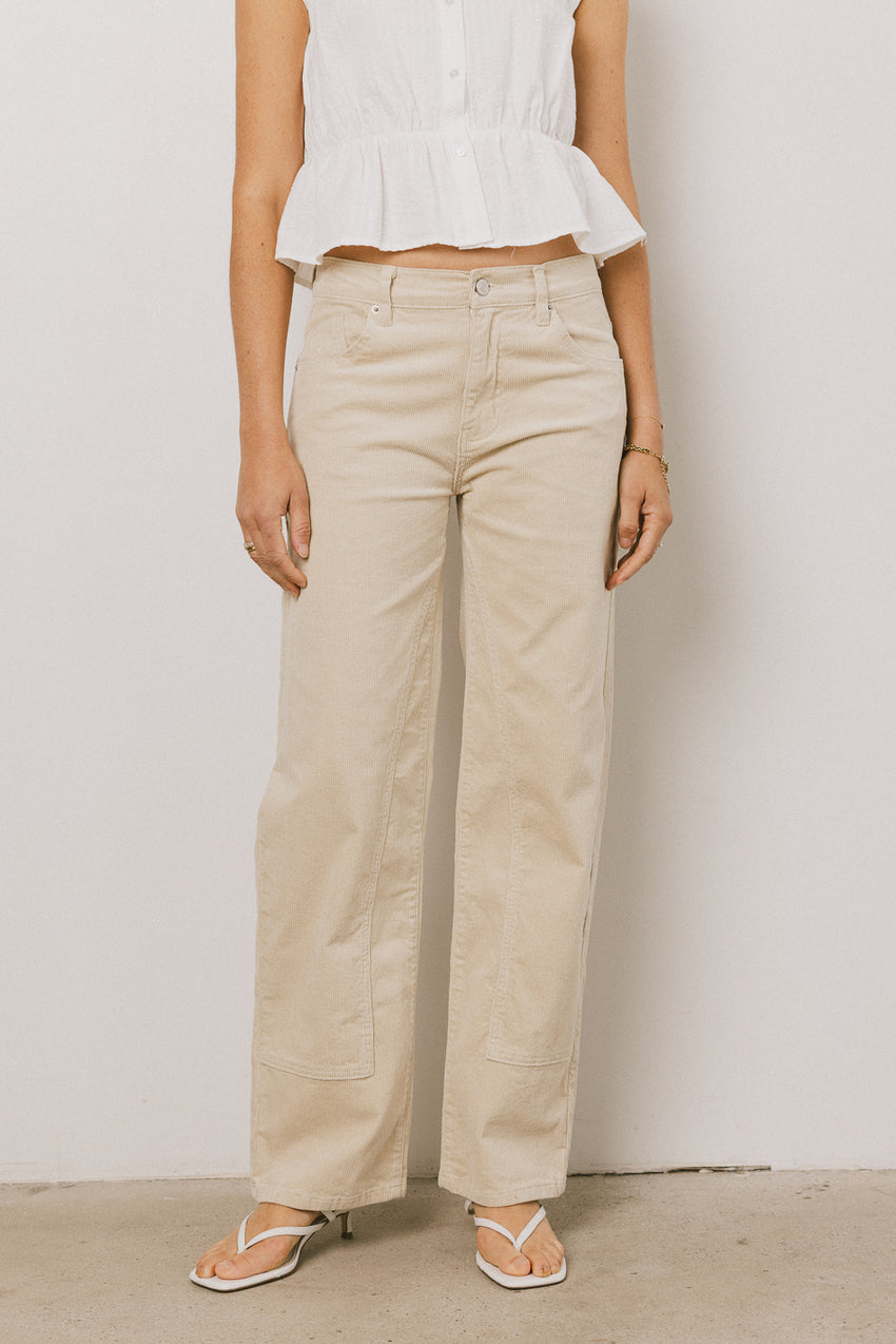 Kaya Corduroy Straight Leg Pants - FINAL SALE