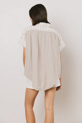 Easton Mixed Media Blouse - FINAL SALE