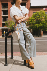 Fiorelle Striped Wide Leg Jeans - FINAL SALE