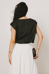 Rich Bubble Top in Black - FINAL SALE