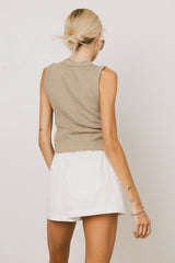 Griffin Knit Tank Top in Sage - FINAL SALE