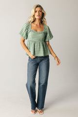 Wilder Blouse in Sage - FINAL SALE