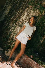 Laney Relaxed Blouse in Sage - FINAL SALE