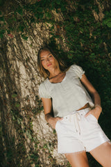 Laney Relaxed Blouse in Sage - FINAL SALE
