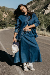 Arlo Denim Maxi Skirt - FINAL SALE