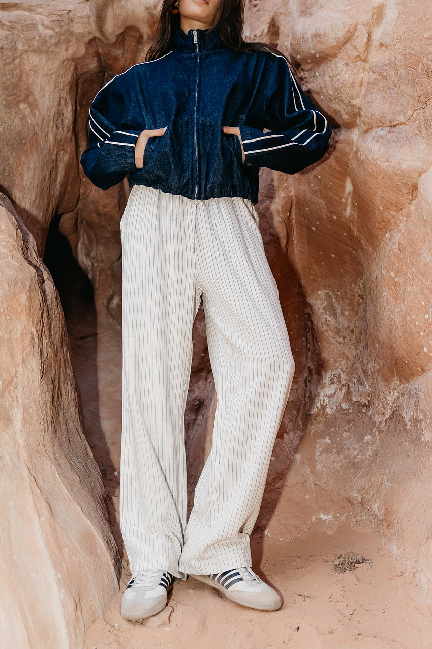 Lottie Striped Wide Leg Pants - FINAL SALE