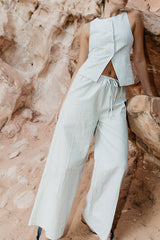 Rosa Wide Leg Pants in Green - FINAL SALE