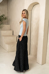 Marlee Floral Maxi Skirt in Black - FINAL SALE