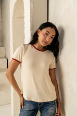 Goldie Contrast Tee - FINAL SALE