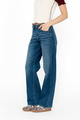 Sloane Wide Leg Jeans in Dark Wash - FINAL SALE