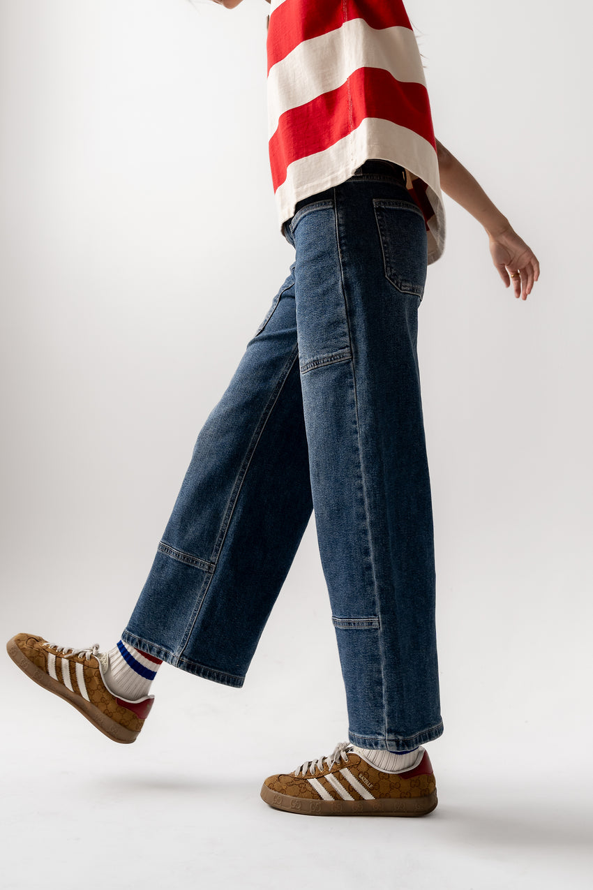 Mylah Wide Leg Jeans in Medium Wash - FINAL SALE