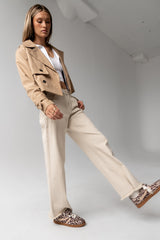 Kera Cropped Trench Coat - FINAL SALE