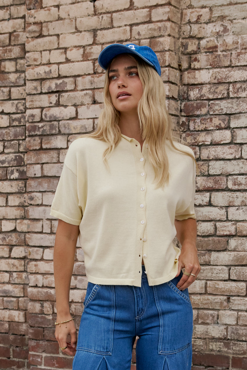 Camila Sweater in Butter Yellow - FINAL SALE