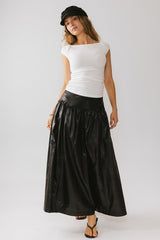 Benson Vegan Leather Maxi Skirt - FINAL SALE