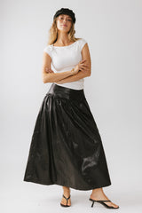 Benson Vegan Leather Maxi Skirt - FINAL SALE