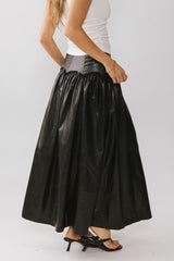Benson Vegan Leather Maxi Skirt - FINAL SALE