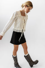Kori Studded Mini Skirt in Black - FINAL SALE