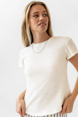 Selena Rolled Sleeve Shirt in Off White - FINAL SALE