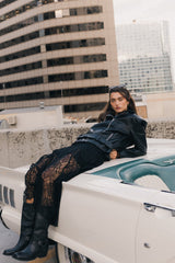 Tatum Lace Maxi Skirt in Black - FINAL SALE