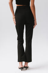 Willow Slim Straight Trouser in Black - FINAL SALE