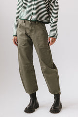 Scottie Barrel Jeans in Olive - FINAL SALE