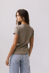 Mckenna T-Shirt in Taupe - FINAL SALE