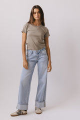 Mckenna T-Shirt in Taupe - FINAL SALE