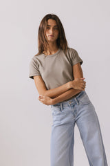Mckenna T-Shirt in Taupe - FINAL SALE
